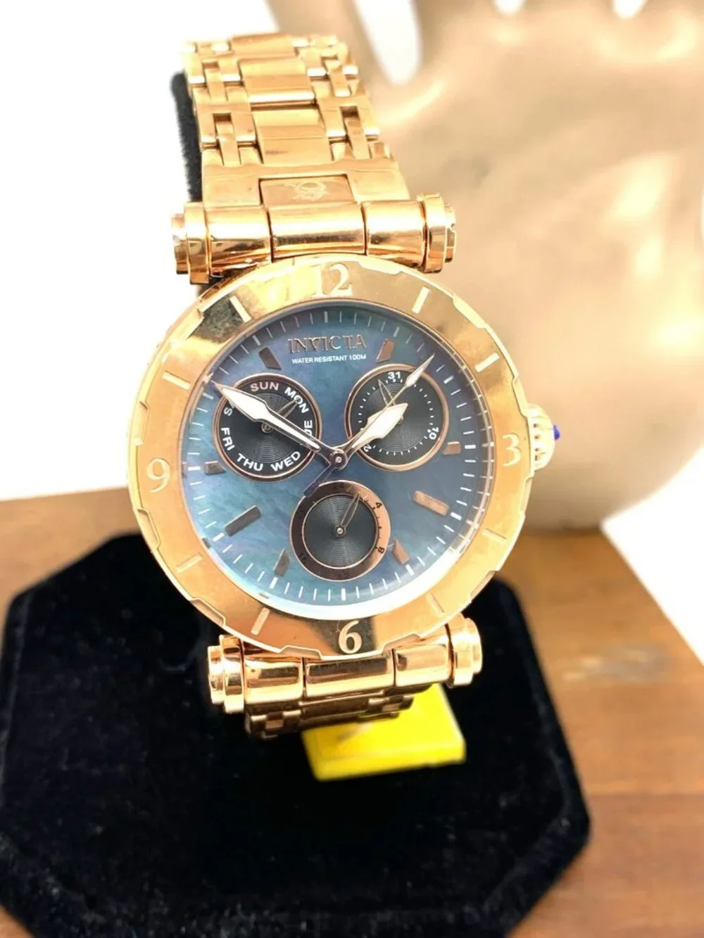 Invicta Women's Watch 24429 Subaqua Rose Gold Quartz Blue Mother of Pearl Dial